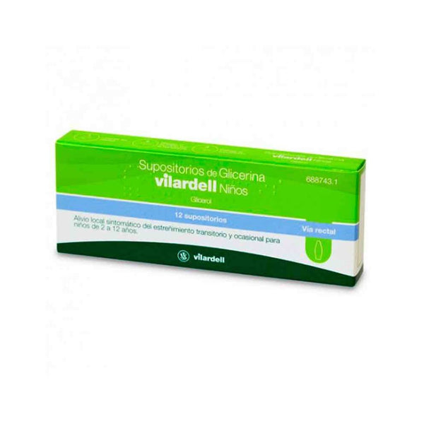 VILARDELL GLYCERIN PEDIATRIC SUPPOSITORY 12S