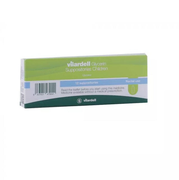 VILARDELL GLYCERIN CHILD SUPPOSITORY 12S