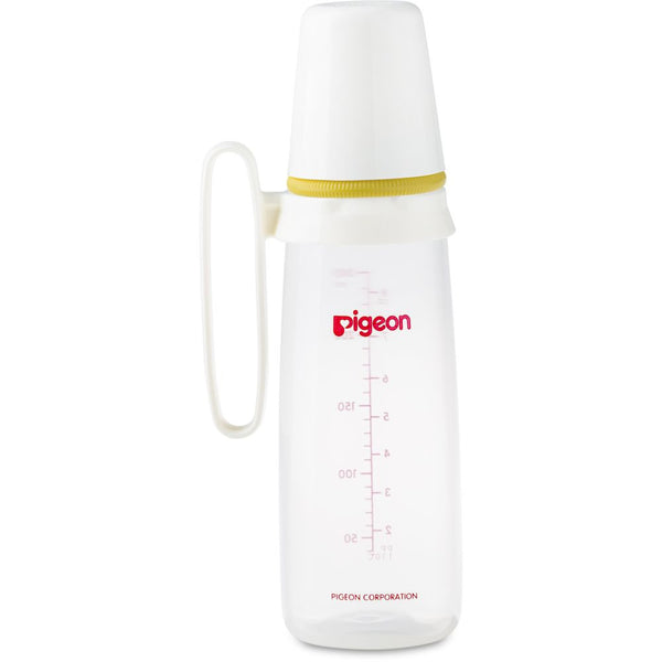 PIGEON PLASTIC W HAND 240ML BOTTLE