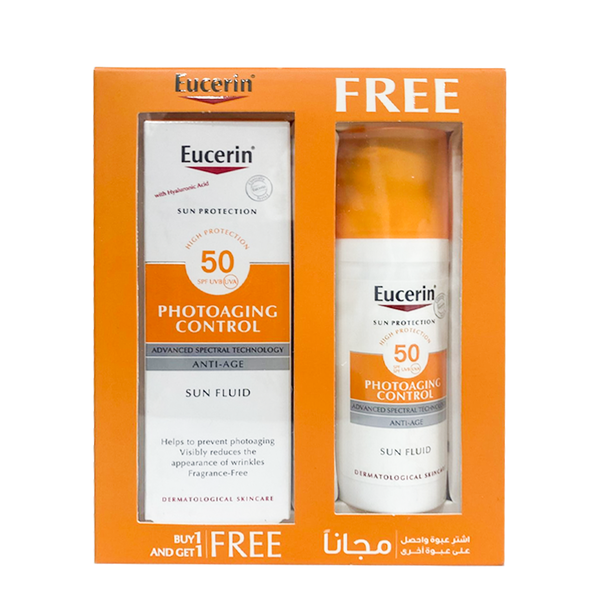 EUCERIN SUN FLUID ANTI AGING SPF50 1+1
