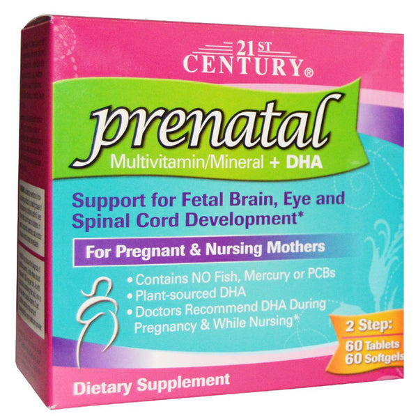 21ST CENTURY PRENATAL + DHA TAB 60+60
